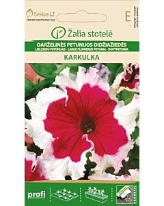 Петуния бяло-червена Каркулка /PETUNIA GRANDIFLORA, KARKULKA/ SK - 15 семена