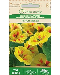 Семена Латинки / NASTURTIUM PEACH MELBA / 'SK -1 оп