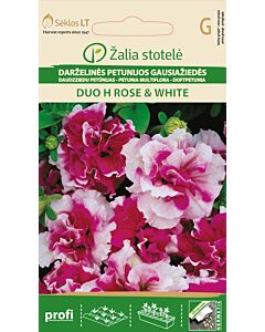 Петуния Салмон 2 - розово-бяла Хибрид /PETUNIA MULTIFLORA DUO SALMON&WHITE / SK - 15 семена