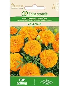 Тагетес Валенсия оранж /MARIGOLD, FRENCH VALENCIA ORANGE/ SK - 1 г