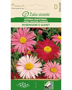 Хризантема гигант /PYRETHRUM ROBINSON'S GIANT ROSE /  SK - 0,1 г