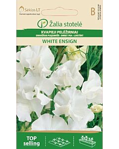 Семена Декоративен грах / SWEET PEA WHITE ENSIGN / 'SK -1 оп