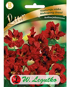 Семена Латинка Махагон ниско /Tropaeolum majus nanum Mahogany Jewel /LG 1 оп