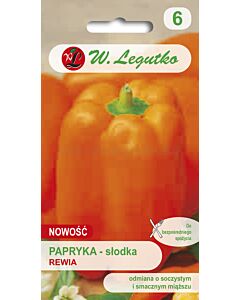 Семена Пипер калифорнийско чудо Ревия- оранжев / Pepper Rewia /LG 1 оп