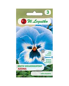 ЛГ ТЕМЕНУЖКА Viola x wittrockiana Adonis white&blue