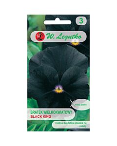 Градинска теменуга черна Black King -Viola x wittrockiana (0.40g)- Legutko