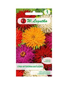 ЛГ ЦИНИЯ КАКТУС МИКС Zinnia elegans cactus fl. mixture(1.00g