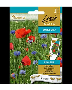 СК СЕМЕНА ЦВЕТЕН МИКС СИН/ЧЕРВЕН МАК+ЦЕНТАУРЕЯ FLOWERS SEED MIXTURE RED&BLUE (POPPY+CENTAUREA)