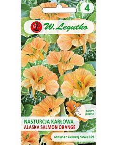 Семена латинка /Tropaeolum  Alaska Salmon / LG 1 оп