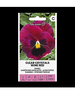 СЕМЕНА ТЕМЕНУЖКА CLEAR CRYSTALS WINE RED  СК