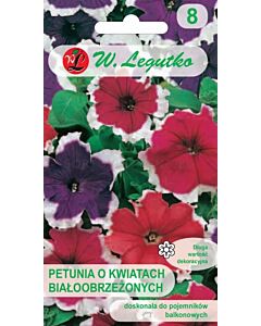 ЛГ СЕМЕНА ПЕТУНИЯ PICOTEE WHITE EDGE МИКС