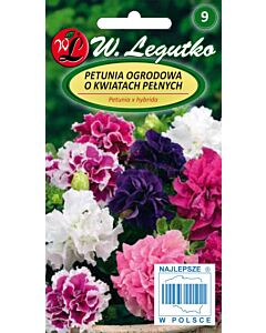 Семена Петуния хибрид Флоре Плено и Полка 2 /Petunia x hybrida flore pleno double fl. Polka F2 mix /LG 1 оп