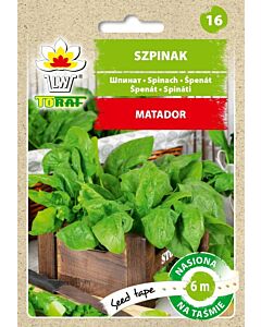 ТОРАФ СЕМЕНА СПАНАК МАТАДОР ЛЕНТА 7М Szpinak Matador | Spinacia oleracea L.-TF-6 m