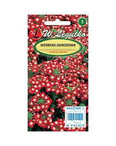 Семена Върбинка червена / Verbena x hybrida nana compacta red with white eye/ 'LG -1 оп